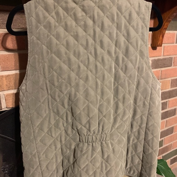M Vintage USA Made Quited Olive ORVIS Vest - Picture 10 of 10